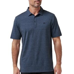 Travis Mathew The Heater Polo Men's S Vintage Indigo/Black NWT